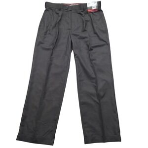 NWT Louis Raphael Rosso Dress Pants Pleated Shadow Plaid Hidden Extension 36x29